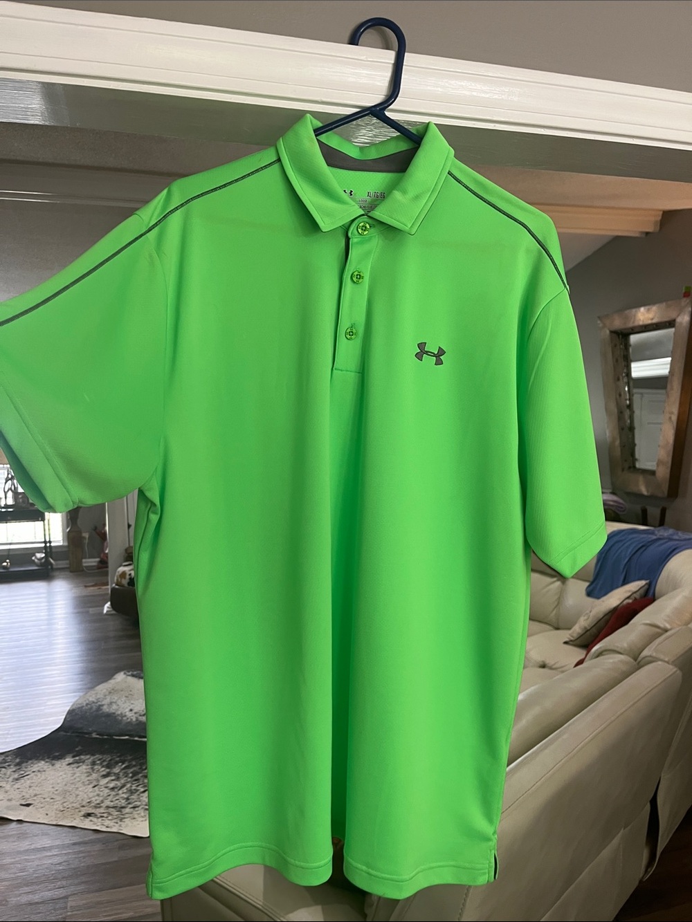 Under Armour Men's Bright Lime Green Polo
